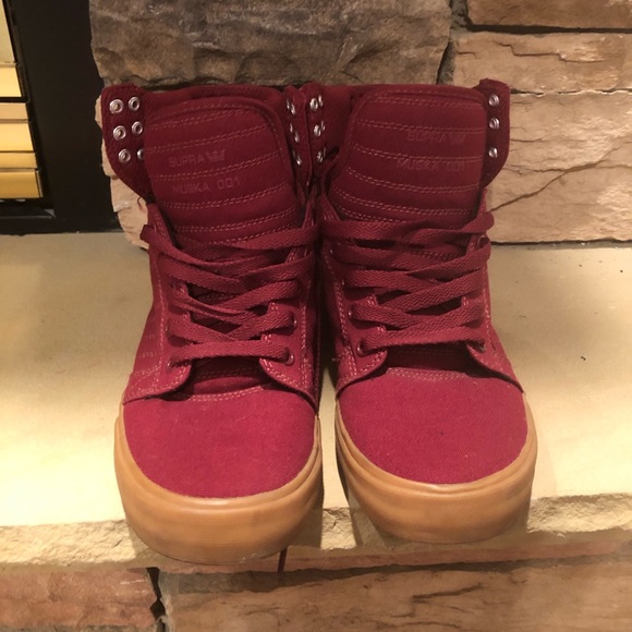 supra maroon high tops